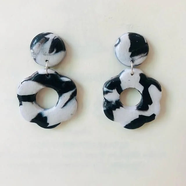 These unique earrings are handcrafted with love,